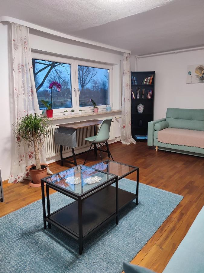 Gemuetliche Zwei-Zimmer-Wohnung Am Regnitzufer Bamberg Bagian luar foto